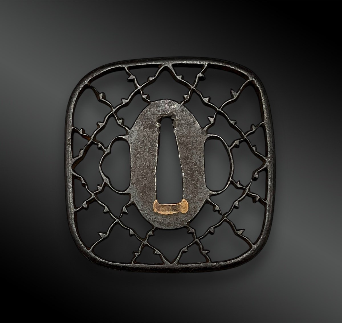 Tsuba Kaku Maru Gata - Japan - Edo Period (1603-1868)-photo-3