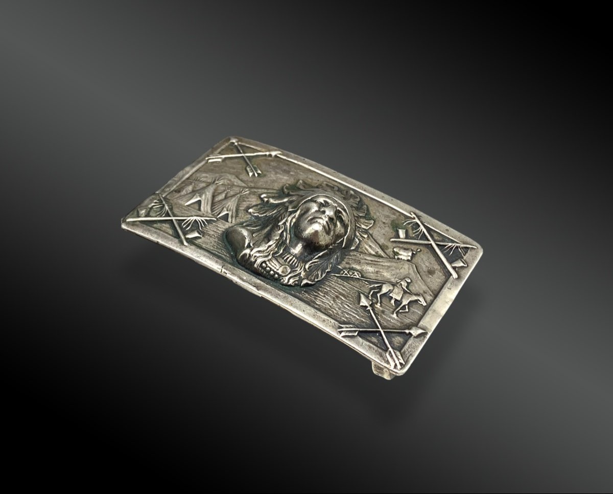 Usa Belt Buckle, 1950 Silver-photo-2