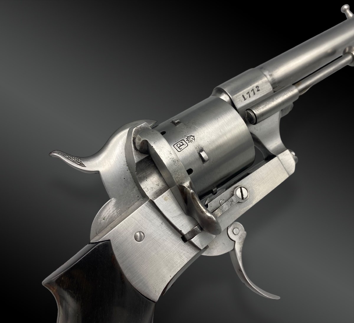 Pinfire Revolver By Joseph Célestin Dumonthier France, Circa 1870.-photo-3