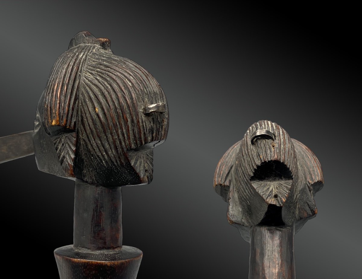 Recade Cephalophorm Culture Luba, Democratic Republic Of Congo First Half Of The 20th Century -photo-2