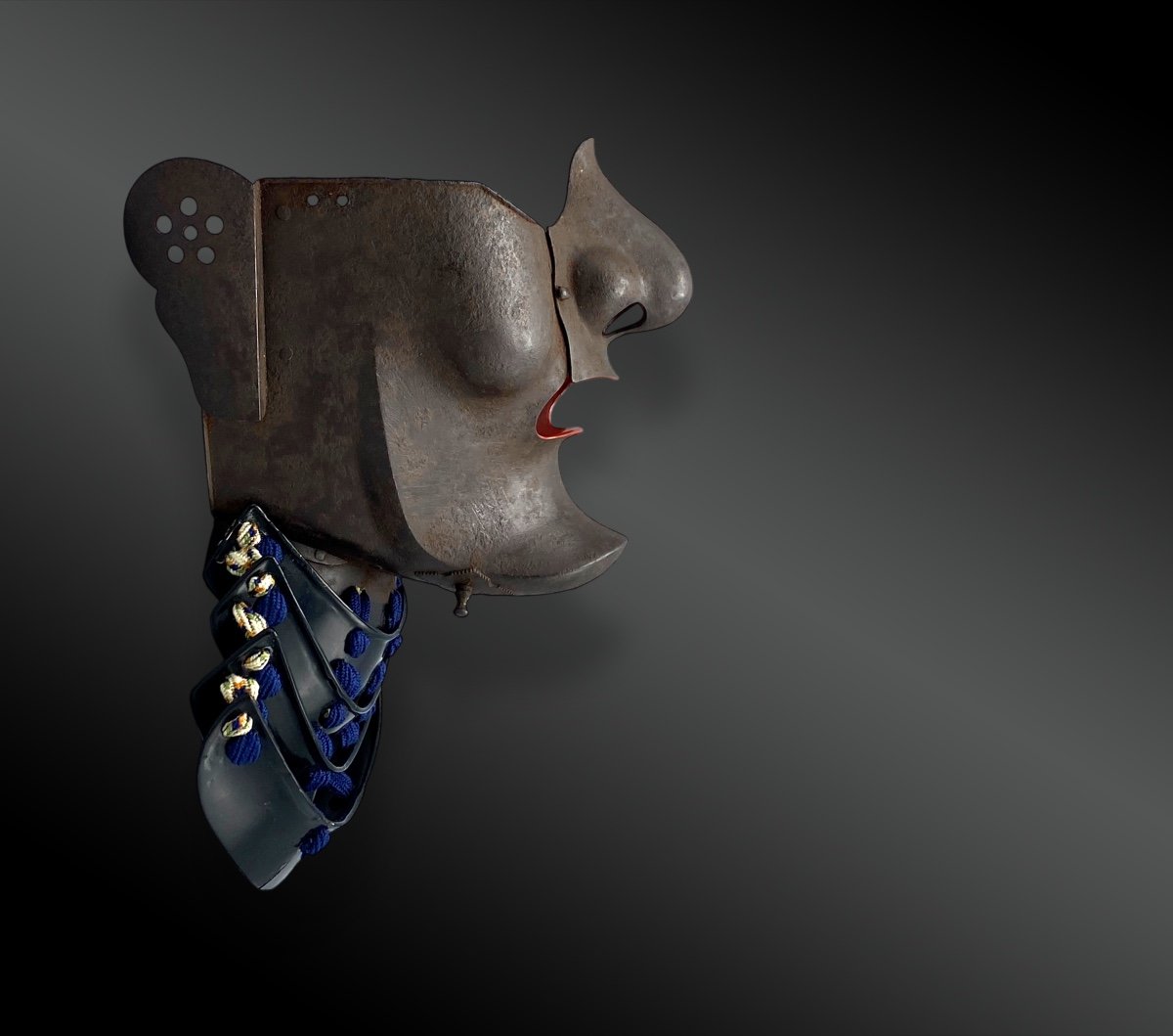 Face Shield Called Menpō Or Mempo Signed Mune Hisa. Japan, Edo Period