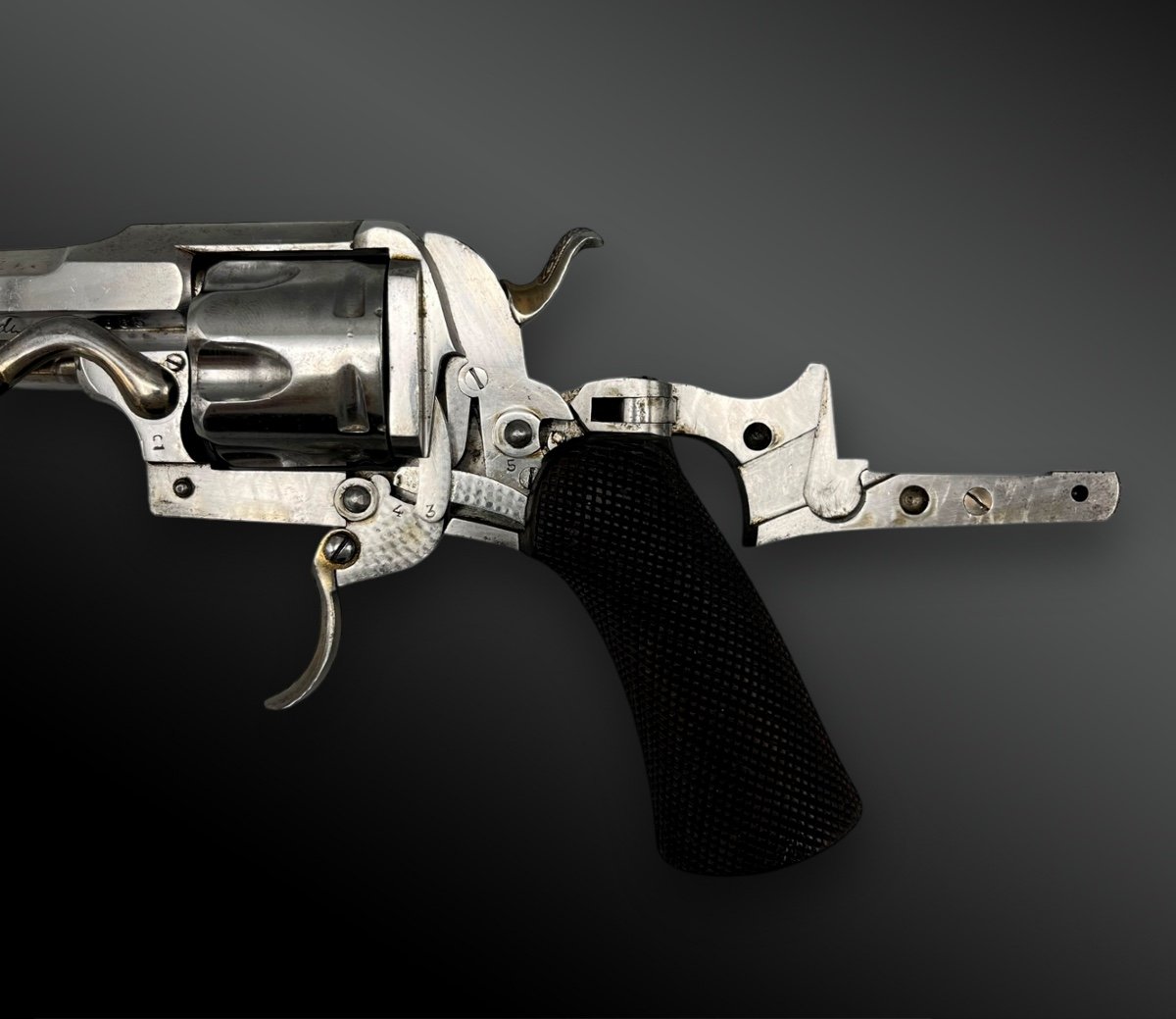 Fagnus Maquaire Revolver - France - 19th Century-photo-3