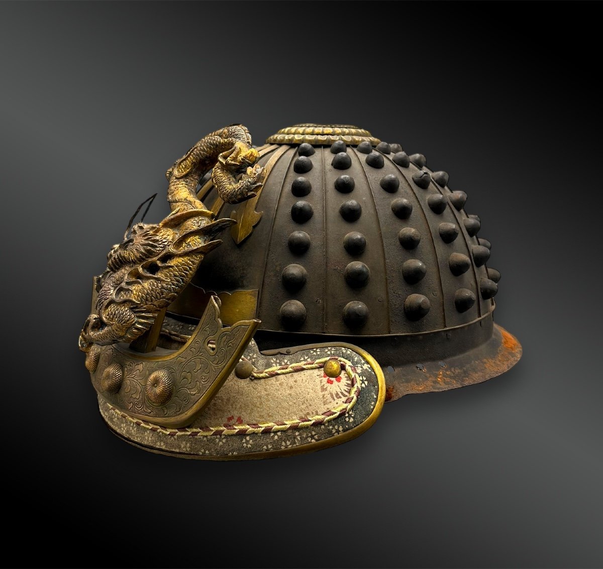 Firefighter Helmet Called Kaji Kabuto Type Hoshi - Japan - Edo Period (1603–1868)-photo-3