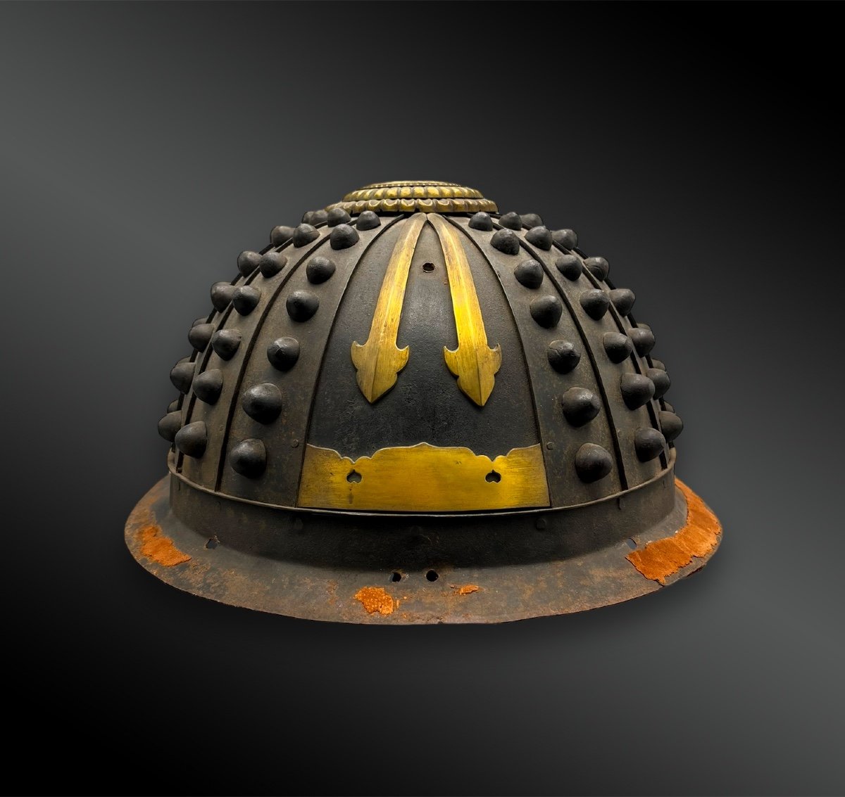 Firefighter Helmet Called Kaji Kabuto Type Hoshi - Japan - Edo Period (1603–1868)-photo-4