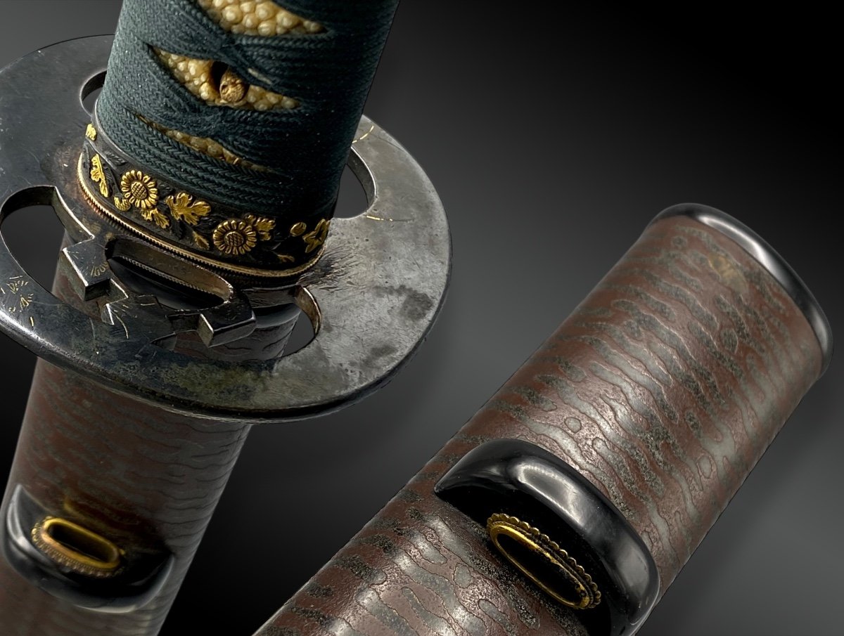 Japanese Saber, Katana With Koshirae Japan Edo Period (1603-1868) XVIIIth For The Blade.-photo-3