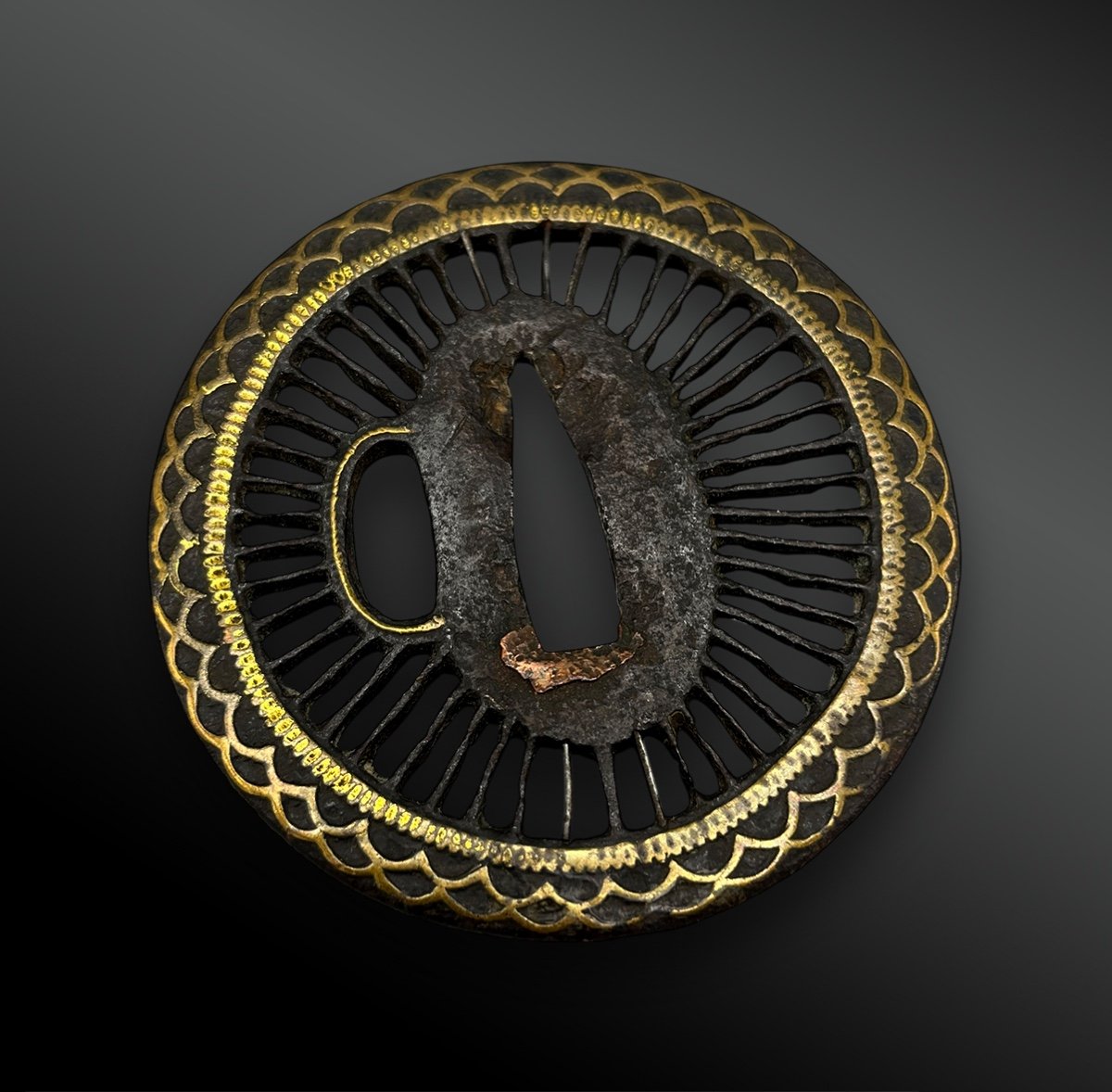 Tsuba Maru Gata - Japon - Période Edo (1603-1868)-photo-2