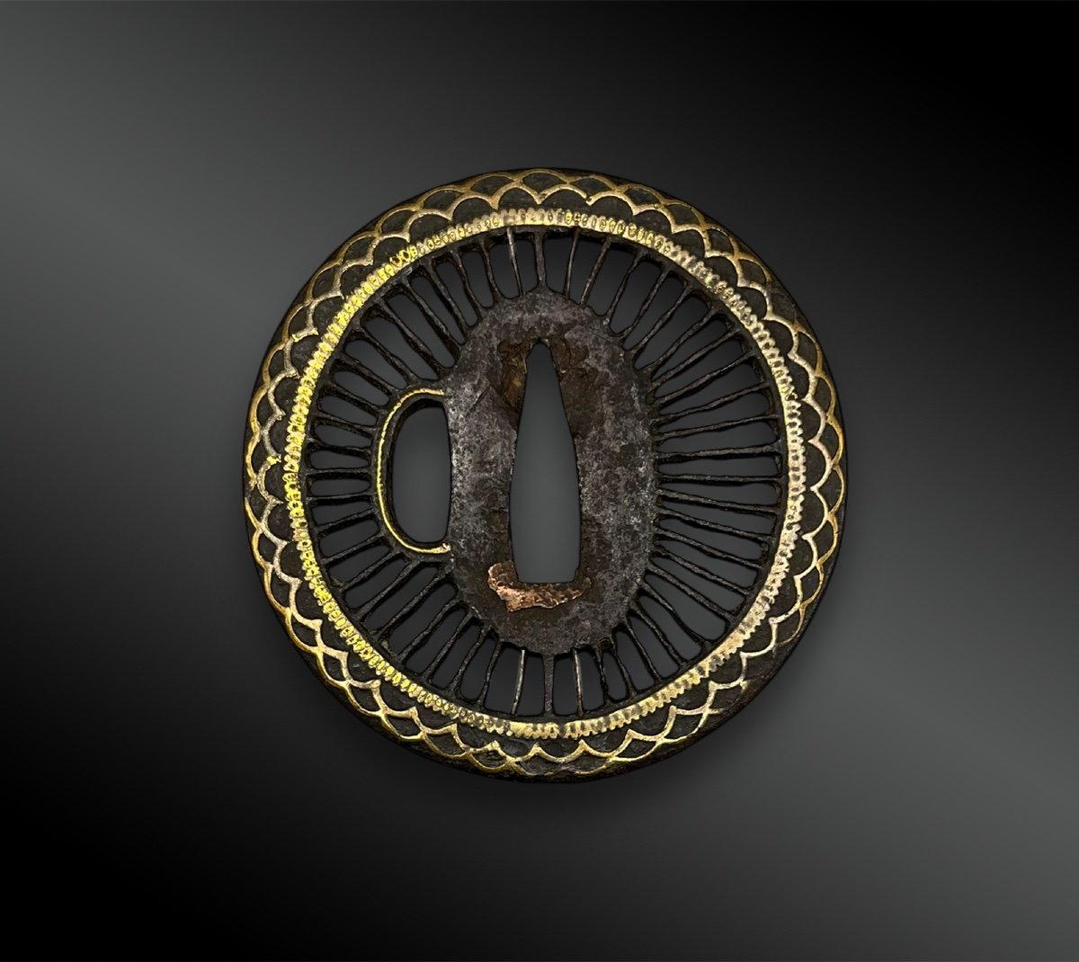 Tsuba Maru Gata - Japon - Période Edo (1603-1868)