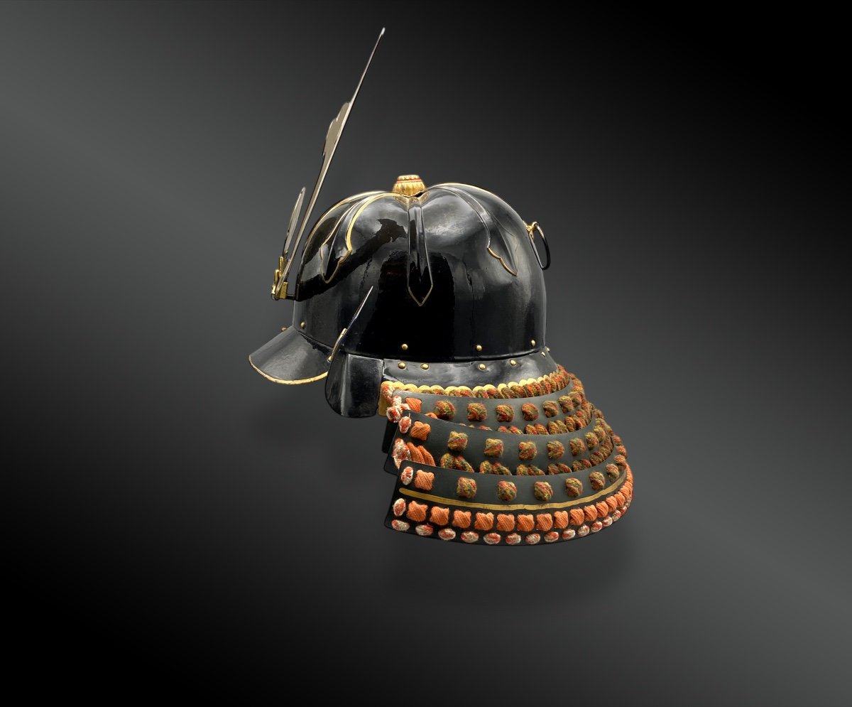 Samurai War Helmet Called Kabuto With Maedate Kuwagata Japan – Meiji Era (1868–1912)-photo-3