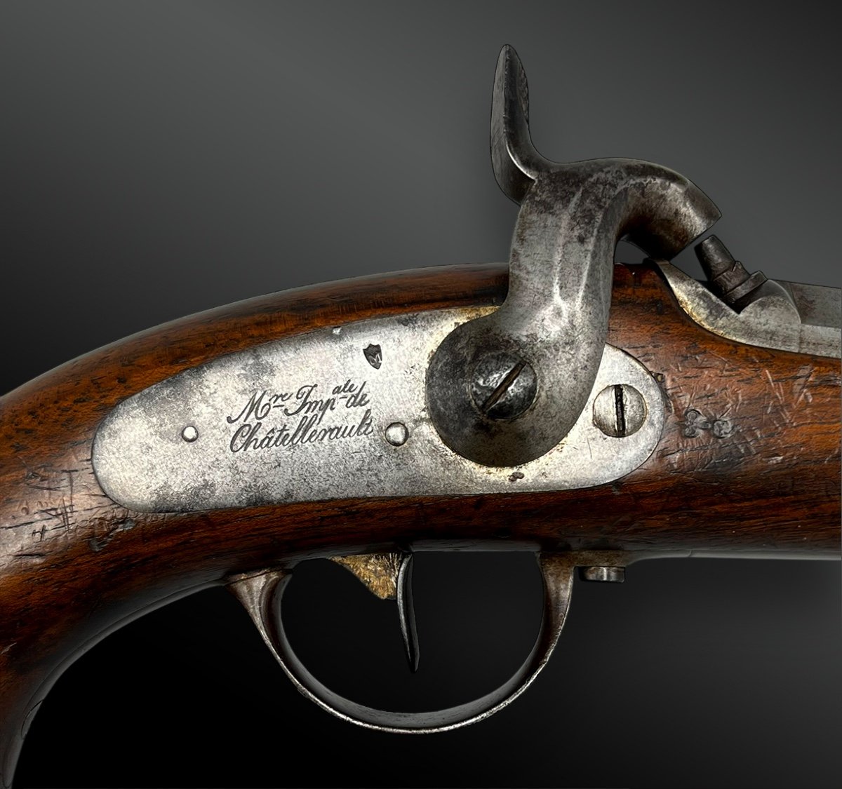 Pistolet D’officier De Gendarmerie, Modèle 1836 - France - Second Empire-photo-2