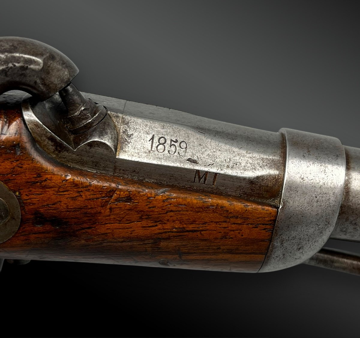 Pistolet D’officier De Gendarmerie, Modèle 1836 - France - Second Empire-photo-3