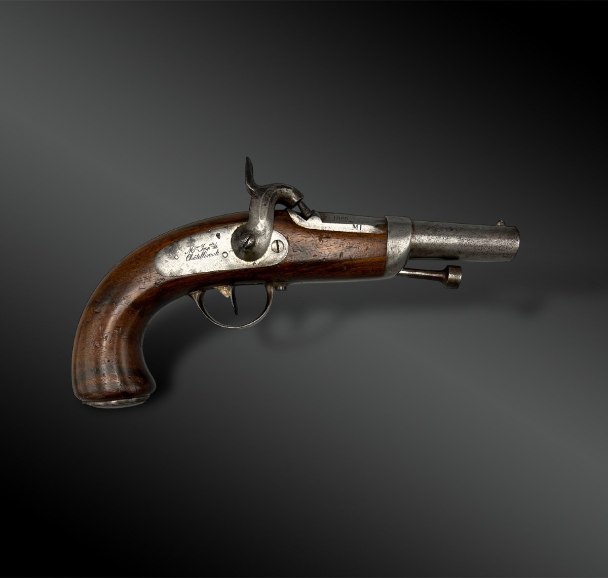 Pistolet D’officier De Gendarmerie, Modèle 1836 - France - Second Empire