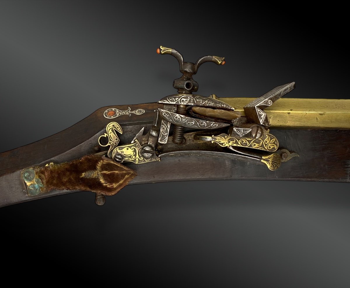 Brass Blunderbuss Rifle From North Africa, Algeria, 19th Century-photo-2