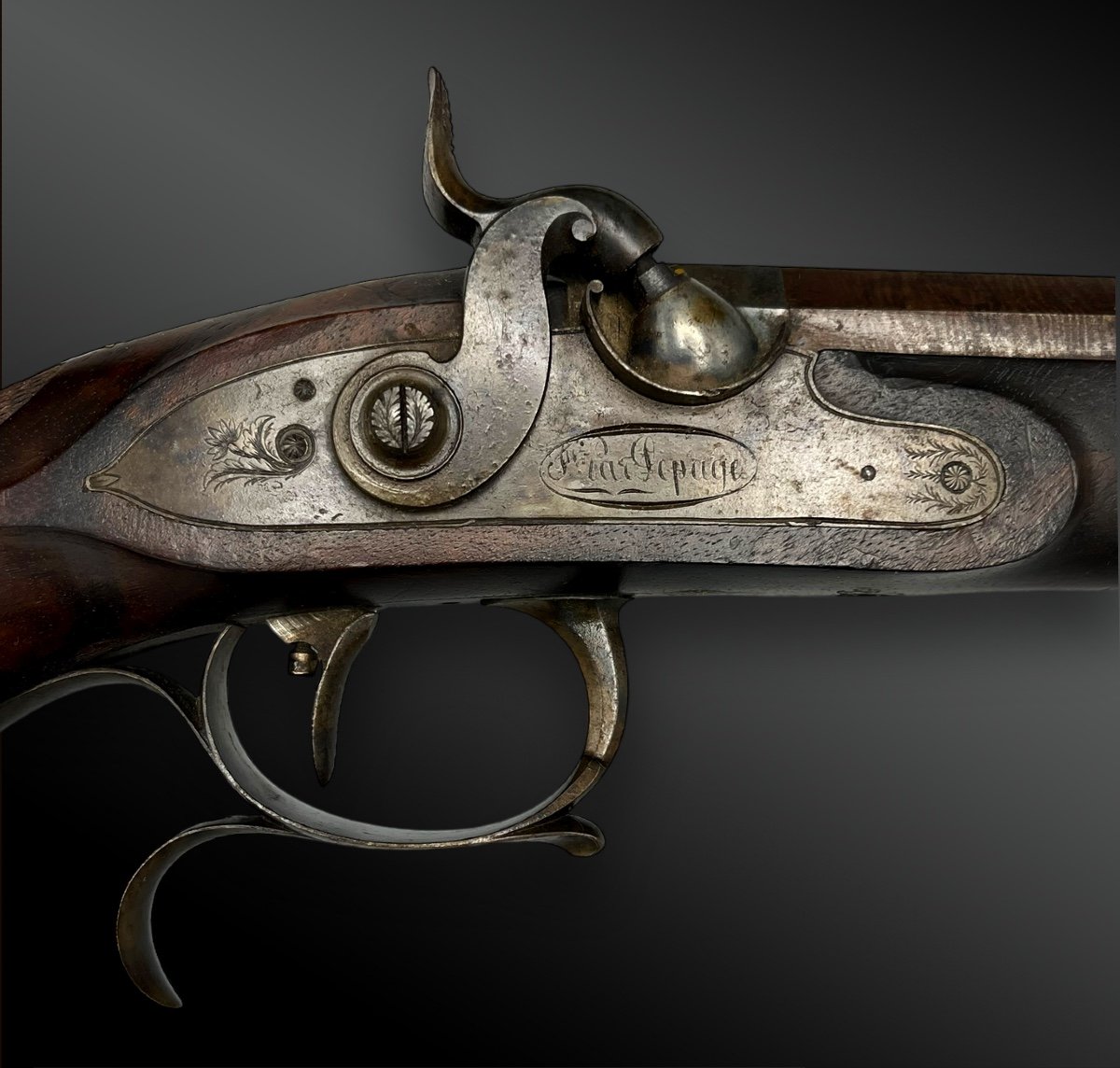 Box Containing A Pair Of Pistols Finished By Le Page In Paris - France - 19th Century.-photo-3