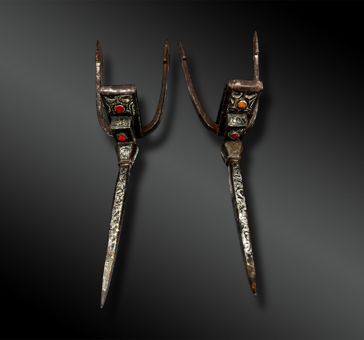 Pair Of Spurs - Algeria - Circa 1900-photo-3