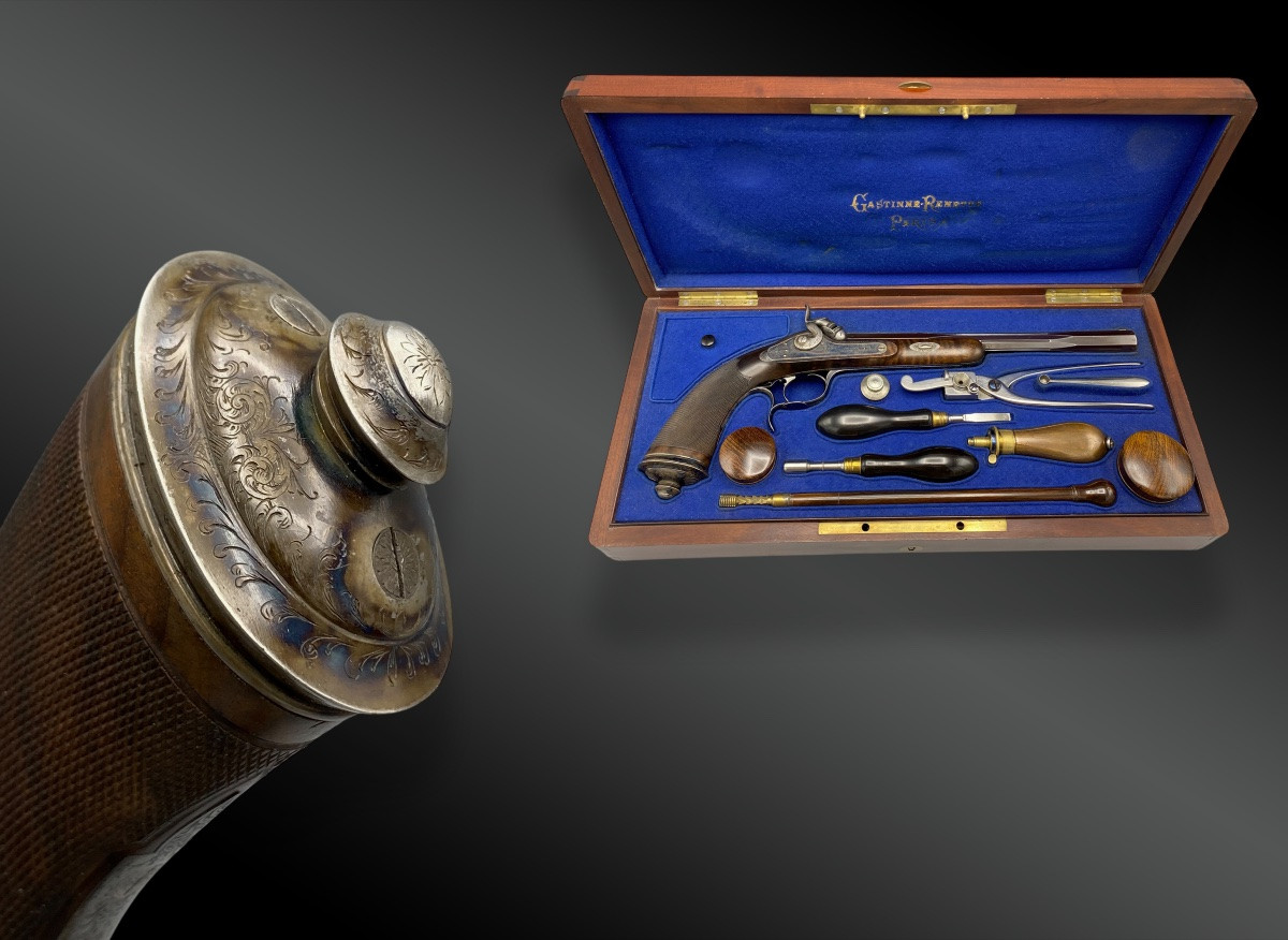 Coffret Nécessaire Pour Un Pistolet Gastinne Renette Système Ghaye. France, Saint-etienne, 1886-photo-3