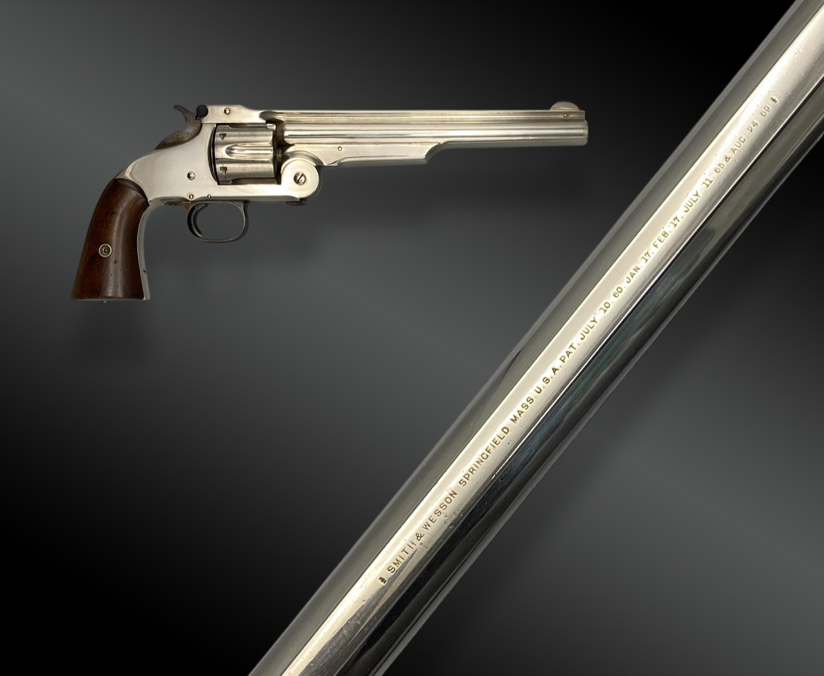 Revolver Smith et Wesson, N°3 second model. American model.  États-Unis – 1872 à 1874