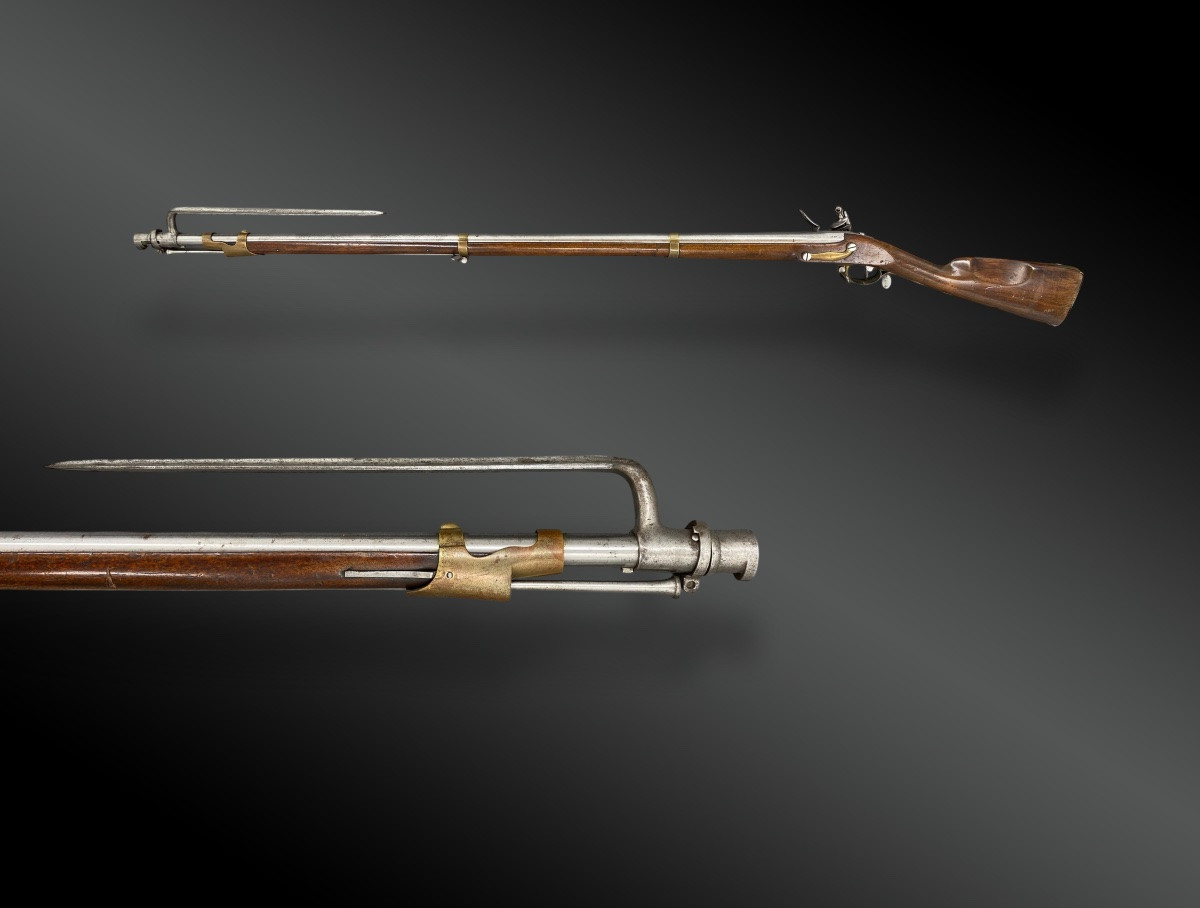 Fusil Des élèves Des écoles Militaires, M. Royale De Versailles, Mdr. 1817 Avec Sa Baïonnette.-photo-3