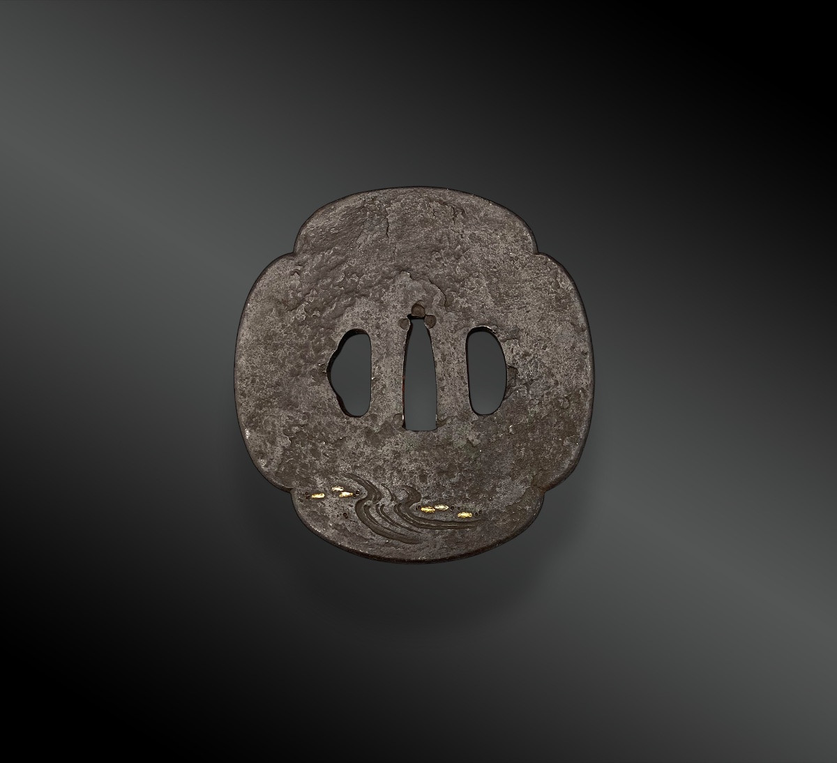 Tsuba In Mokko Gata With Squirrel Pattern Japan – Edo Period (1606 – 1868)-photo-2