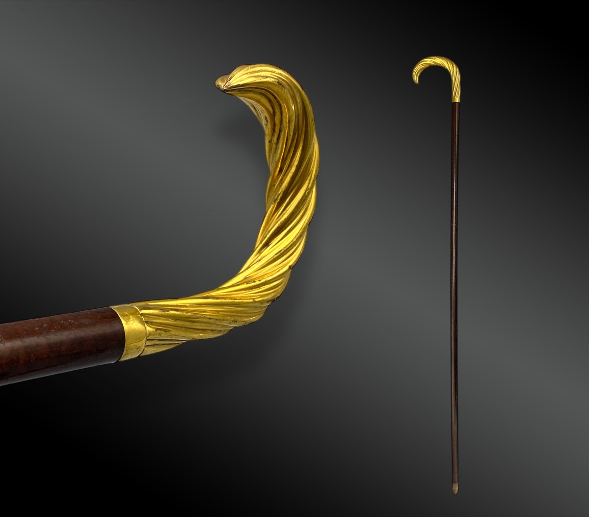Gold Side Handle Cane-photo-2