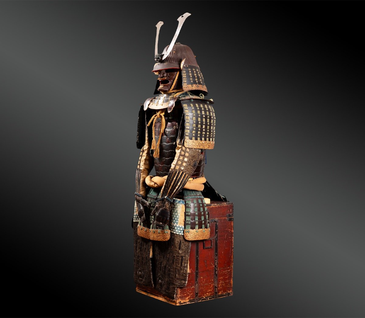 Samurai Armor Signed Japan, 17th Century, Edo Period (1603-1868) Natural Iron-photo-6