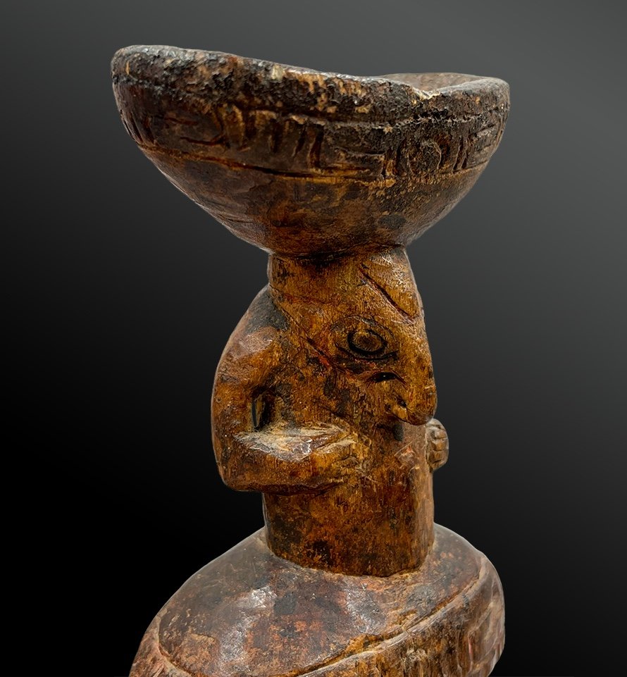 Pigment Container - Lower Sepik, Papua New Guinea - First Half Of The 20th Century-photo-1