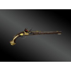 Large Luxury Flintlock Pistol, For The Ottoman Market. France, XIXth