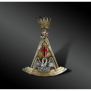 Rose Cross Knight Jewelry, Freemason - London, United Kingdom - 19th Century