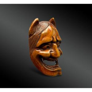 Netsuke Représentant Hannya - Japon - Période Edo (1603-1868)