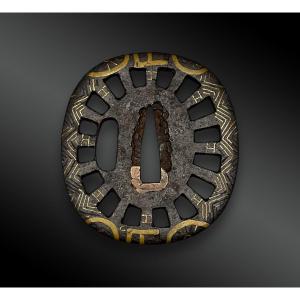 Tsuba Naga Maru Gata - Japan - Azuchi Momoyama Period (1573-1603)