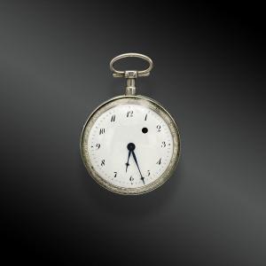 Montre De Poche, à Coq, En Argent. France XIXème Siècle