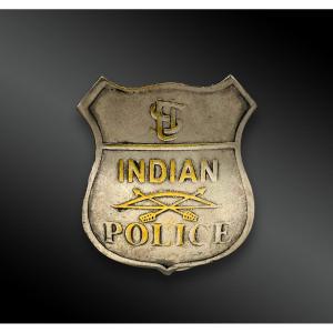 Indian Police Badge - Usa - Circa 1900