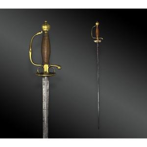 Officer's Sword Brass And Copper France, End Of The 18th Century