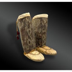 Paire De Bottes - Culture Inuit, Amérique Du Nord, Canada - Première Moitié Du XXème Siècle