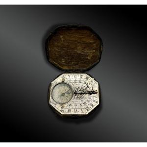 Portable Equinoctial Sundial - Jean-baptiste Delure (active In Paris From 1695 To 1736)