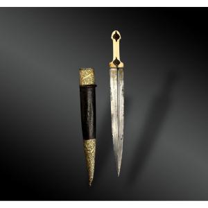 Dagger Called Kindjal - Caucasus, North Dagestan - 19th Century