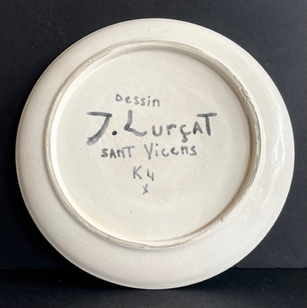 Assiette au Coq Céramique de Jean Lurçat Sant Vicens-photo-2