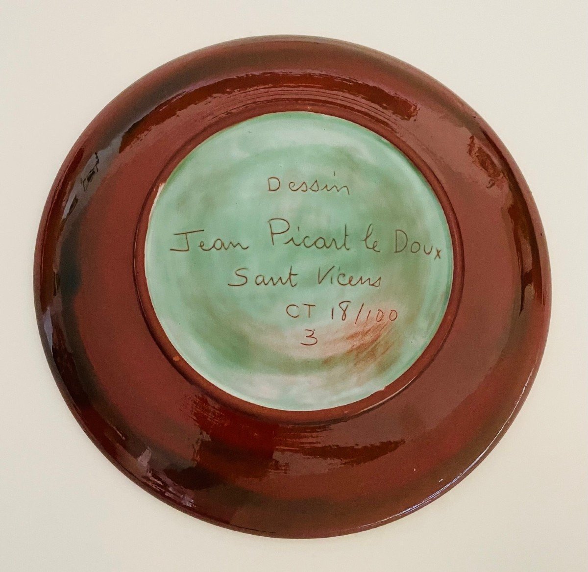 Jean Picart Le Doux Sant Vicens Earthenware Dish-photo-1