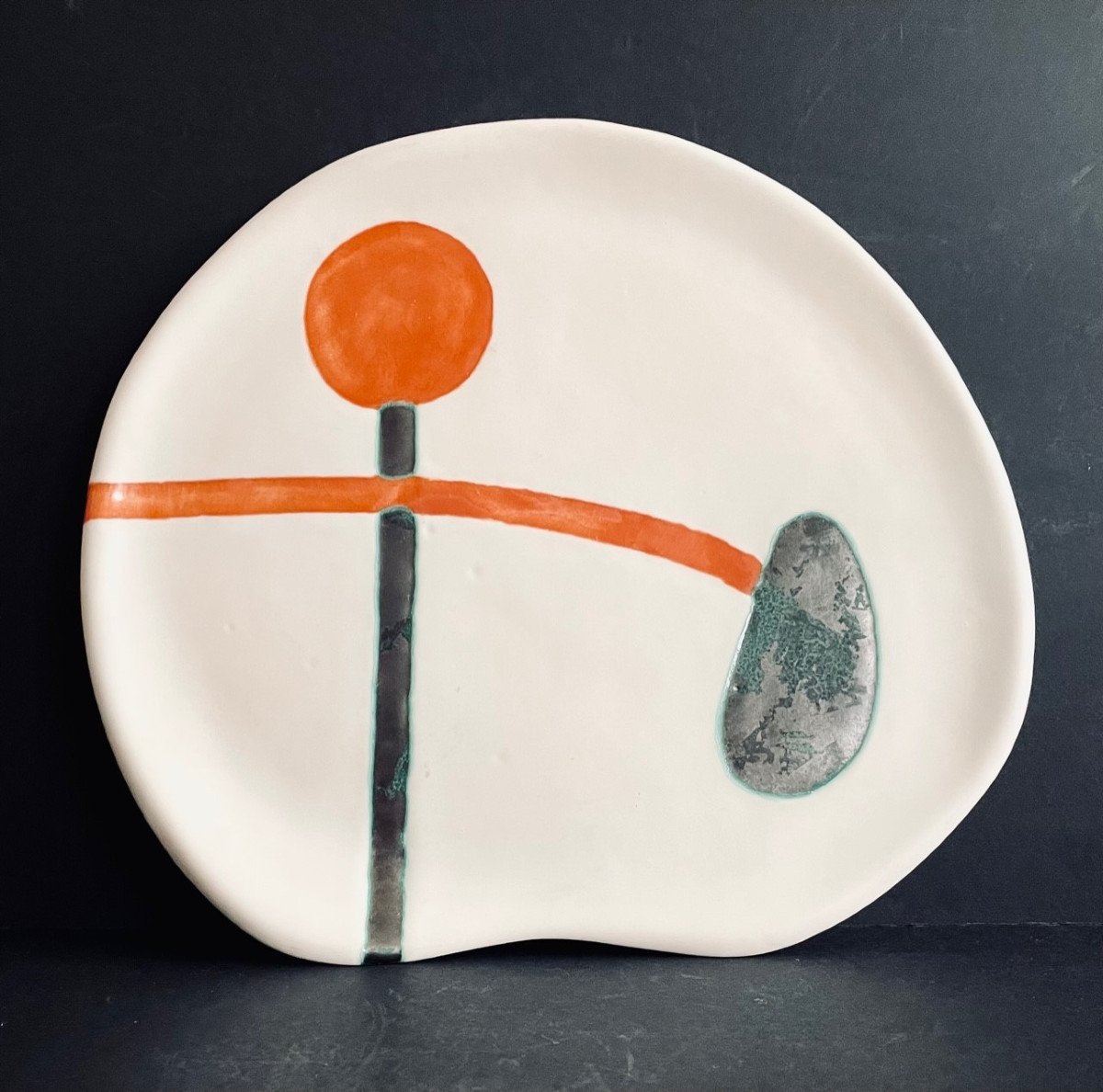 Peter And Denise Orlando Ceramic Dish 1950s