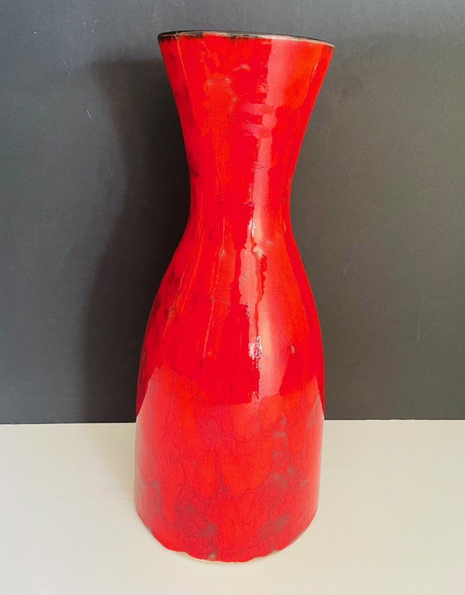 Large Ceramic Vase By Robert And Jean Cloutier 1960s-photo-3