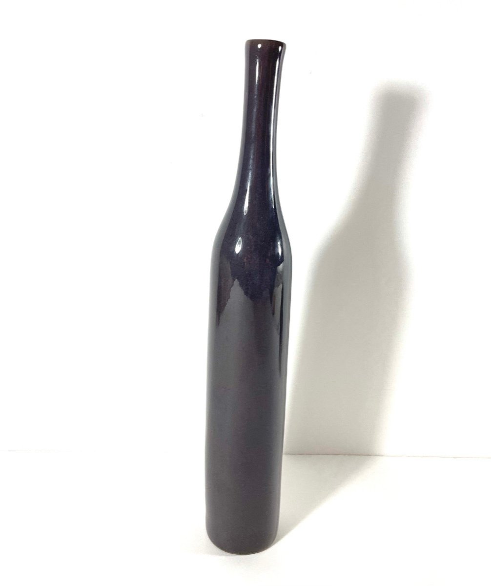 Haut vase bouteille Jacques et Dani Ruelland 39cm