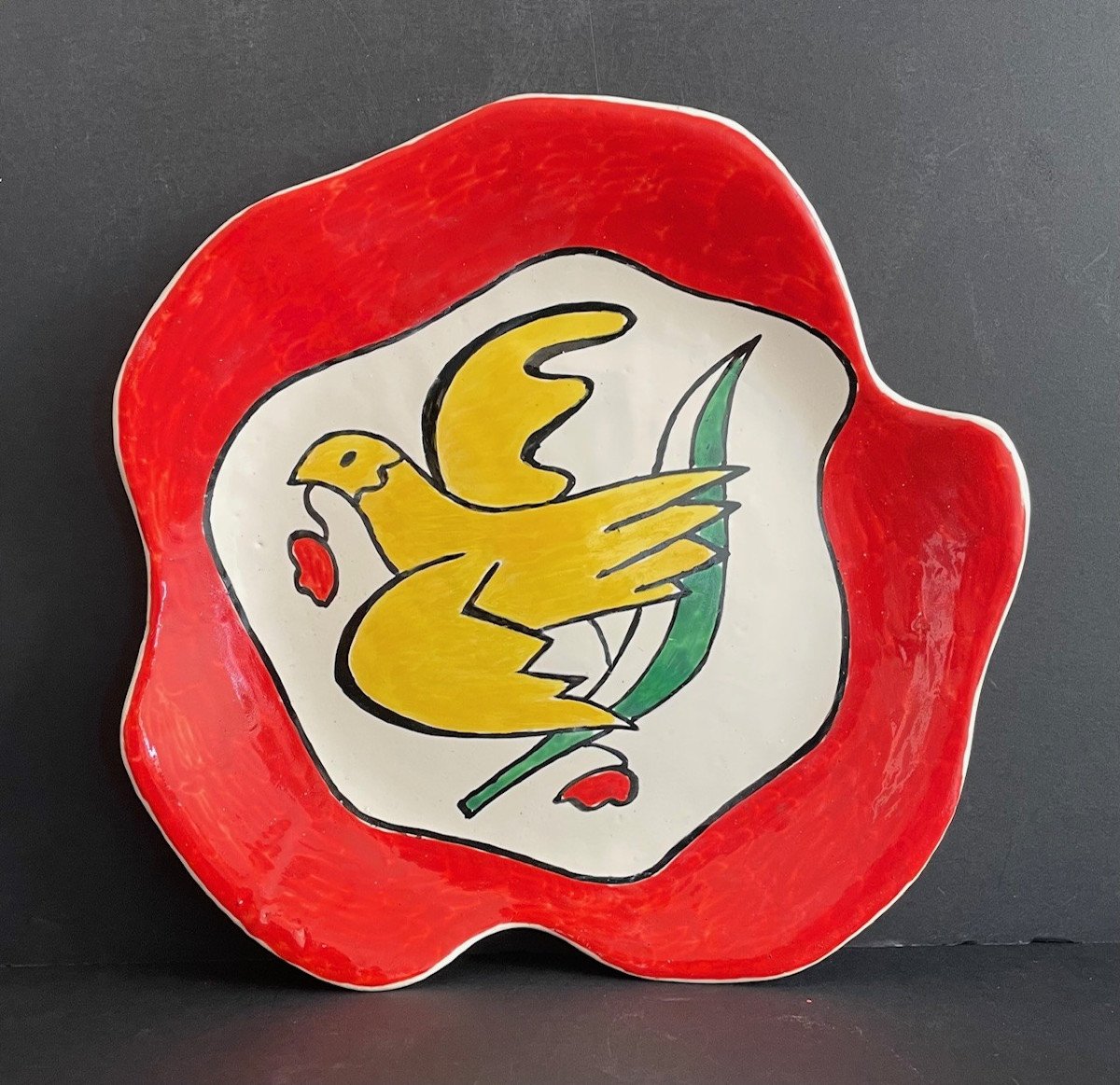 Earthenware Plate By Roland Brice And Fernand Léger Biot