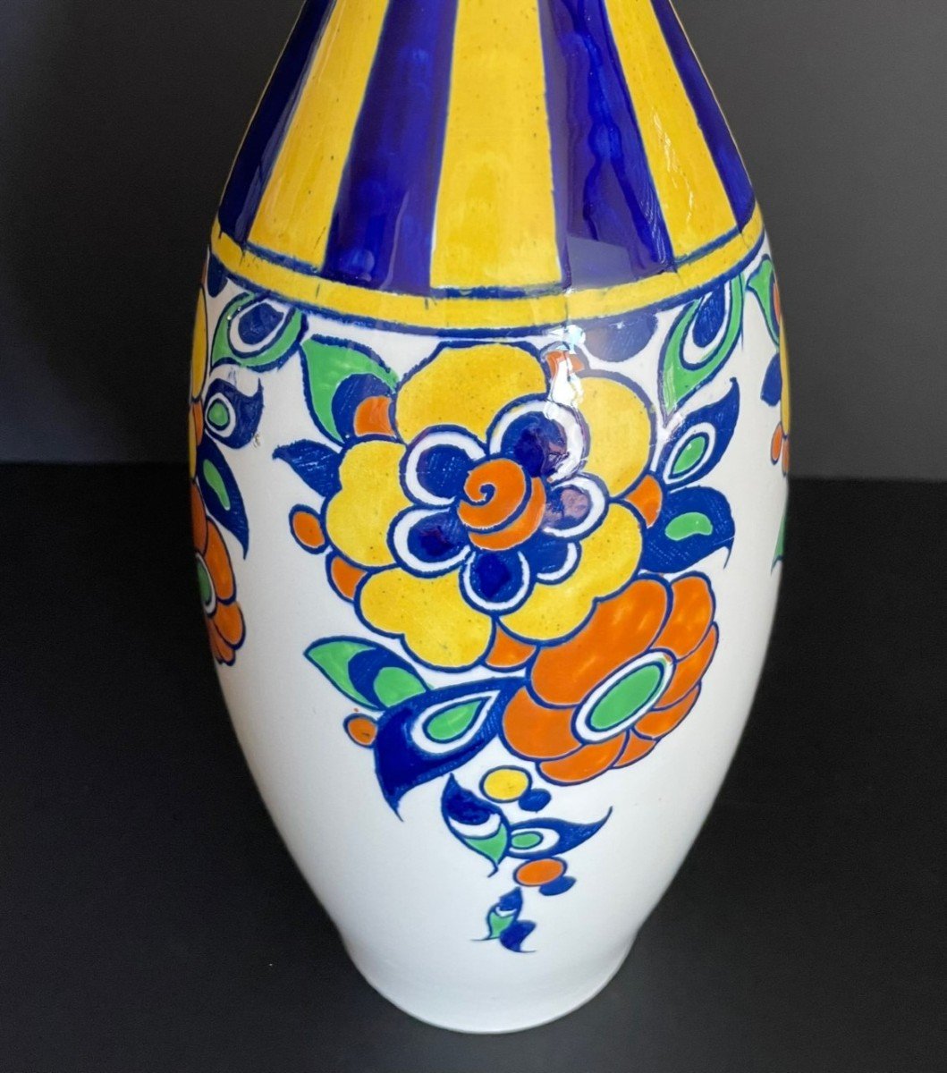 Boch La Louvière Charles Catteau Art Deco Vase-photo-1