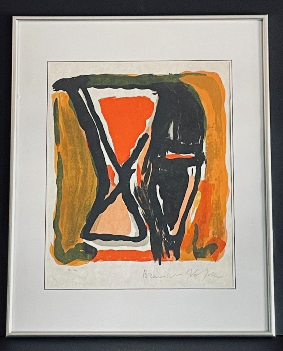 Bram Van Velde Color Lithograph Artist's Proof-photo-4