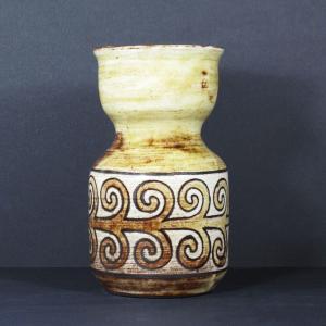 Earthenware Vase Jean-claude M Alarmey Vallauris 60s
