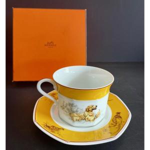 Tasse à thé en porcelaine Hermès Paris