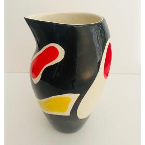 Roland Brice And Fernand Léger Biot Earthenware Pitcher Vase