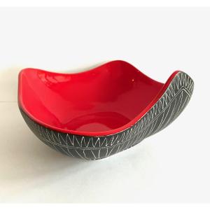 Grande coupe en céramique Jean de lespinasse Vallauris modèle N°508