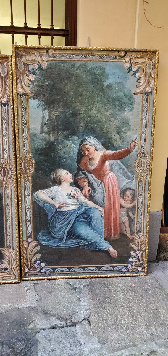 Deux Tableaux Louis XVI-photo-3