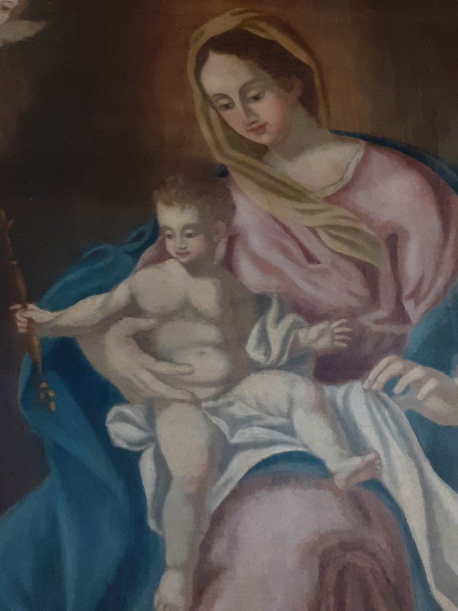 Peinture Vierge à l'Enfant-photo-4