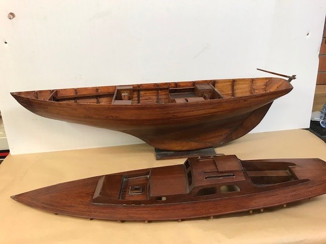 Maquette De Chantier Du Voilier " Nordic Folkboat" Voilier Mythique Des Années 1960-photo-1